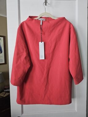 Daniel WINGATE Tilda Coral Three-Quarter Sleeve Top